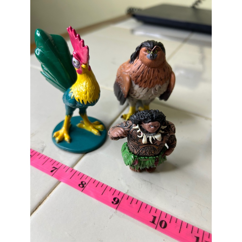 Disney Moana Hei Hei Pua Maui‎ Mini Figures Set Collectible